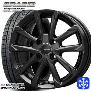 175/70R14インチ NEXEN ネクセン WINGUARD ice2 5.0J 4H100 スタッドレスタイヤホイール4本セット クレイシズ GC36F ブラック｜treasure-one-company