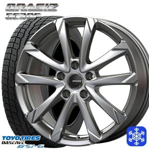 18〜19日+10倍 215/70R16インチ TOYO OBSERVE GSI-6 トーヨー オブザーブ GSI6 5H114.3 スタッドレスタイヤホイール4本セット クレイシズ GC36F シルバー｜treasure-one-company