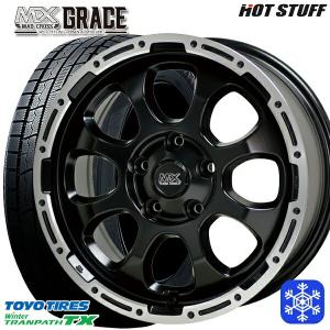 5月15日+5倍 215/70R16インチ TOYO トーヨー ウィンター トランパス TX 5H114.3 スタッドレスタイヤホイール4本セット マッドクロス グレイス GB/P｜treasure-one-company