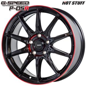 オールシーズンタイヤ ホイール4本セット 205/60R16インチ 5H100 ホットスタッフ ジースピード P-05 レッド ミシュラン クロスクライメート2｜treasure-one-company