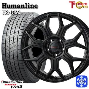 5月1日+5倍 215/70R16インチ ブリヂストン ブリザック VRX3 5H114.3 スタッドレスタイヤホイール4本セット ヒューマンライン HS10M BK｜treasure-one-company