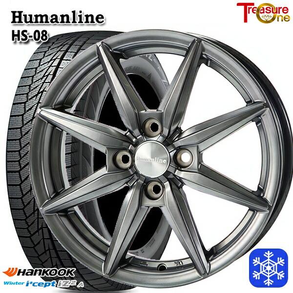 155/65R13インチ HANKOOK ハンコック W626 4H100 スタッドレスタイヤホイー...