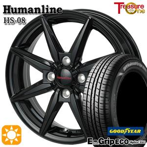 サマータイヤ ホイール4本セット 185/60R15インチ 4H100 ヒューマンライン HS08 BK グッドイヤー エフィシエントグリップ エコ EG01｜トレジャーワンカンパニー