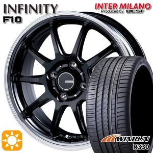 サマータイヤ ホイール4本セット 195/50R16インチ 4H100 インフィニティ F10 BK/RP ウィンラン R330｜トレジャーワンカンパニー