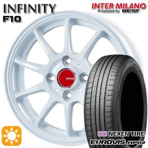 サマータイヤ ホイール4本セット 155/65R14インチ 4H100 インフィニティ F10 ホワ...