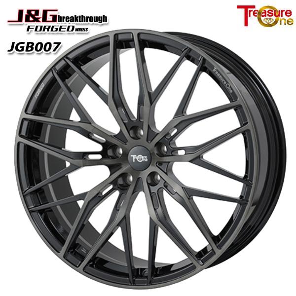 鍛造 トレジャーワン J&amp;G ブレイクスルー JGB007 19インチ 8.0J 5H120 ブラッ...