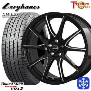 225/40R18インチ ブリヂストン ブリザック VRX3 5H114.3 スタッドレスタイヤホイール4本セット ラグジーヘインズ LH015 BK｜treasure-one-company