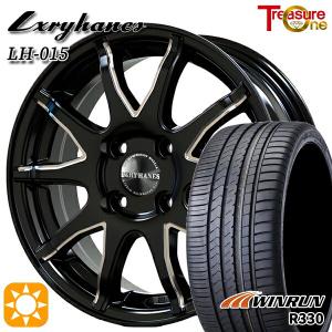 サマータイヤ ホイール4本セット 215/40R17インチ 4H100 トレジャーワン ラグジーヘインズ LH015 BK ウィンラン R330｜treasure-one-company