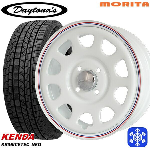 165/65R13インチ ケンダ KENDA KR36 4H100 スタッドレスタイヤホイール4本セ...