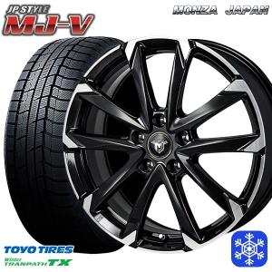 6/5〜6日+5倍 215/70R16インチ TOYO トーヨー ウィンター トランパス TX 5H114.3 スタッドレスタイヤホイール4本セット MONZA JPスタイル MJ-V｜treasure-one-company