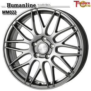 トレジャーワン ヒューマンライン MM022 17インチ 7.0J 5H100 +48 ダークグレー アルミホイール単品 1本 4本以上送料無料｜トレジャーワンカンパニー