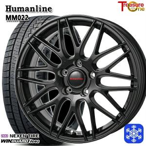 5月15日+5倍 205/60R16インチ NEXEN ネクセン WINGUARD ice2 5H100 スタッドレスタイヤホイール4本セット ヒューマンライン MM022 BK｜treasure-one-company