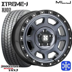 215/70R16インチ ブリヂストン ブリザック VRX3 5H114.3 スタッドレスタイヤホイール4本セット エクストリームJ XJ07 GB/MI｜treasure-one-company