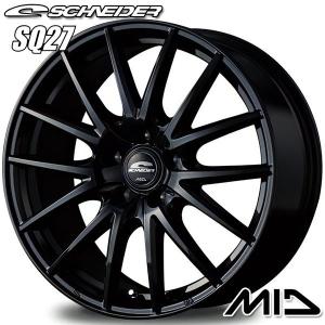 サマータイヤ ホイール4本セット 185/60R15インチ 5H100 MID シュナイダー SQ27 メタリックブラック クムホ エコウィング ES31｜treasure-one-company