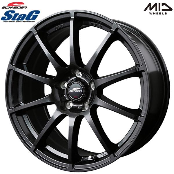 25〜26日+5倍 MID シュナイダー スタッグ 15インチ 6.0J 5H100 +45 ストロ...