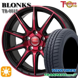 サマータイヤ ホイール4本セット 205/55R17インチ 5H114 ブロンクス TB001S レッド トーヨー トランパス MP7｜treasure-one-company