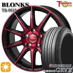 サマータイヤ ホイール4本セット 225/60R17インチ 5H114 ブロンクス TB001S レッド ブリヂストン レグノ GRV2｜treasure-one-company