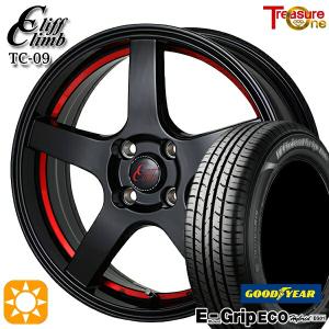 サマータイヤ ホイール4本セット 185/65R15インチ 4H100 トレジャーワン クリフクライム TC09 RED グッドイヤー エフィシエントグリップ エコ EG01