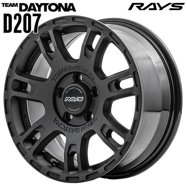 RAYS レイズ チームデイトナ D207 16インチ 7.0J 5H100 +43 BZZ アルミ...