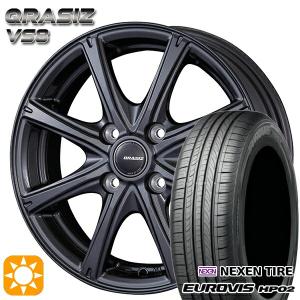 サマータイヤ ホイール4本セット 155/65R14インチ 4H100 クレイシズ VS8 ガンメタ ネクセン ロードストーン ユーロビズ HP02｜treasure-one-company