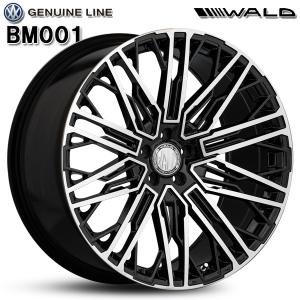 WALD ヴァルド ジェニュインライン BM001 22インチ 9.0J 5H112 +33 ブラックポリッシュ アルミホイール単品 4本セット 送料無料