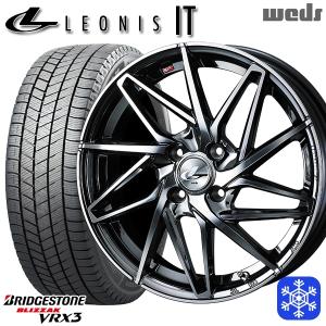 165/55R14インチ ブリヂストン ブリザック VRX3 4.5J 4H100 スタッドレスタイヤホイール4本セット ウェッズ レオニス IT BMCMC｜treasure-one-company