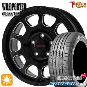 サマータイヤ ホイール4本セット 225/60R17インチ 5H114 ワイルドポーター クロステン BK/SM クムホ クルーゼン HP71｜treasure-one-company