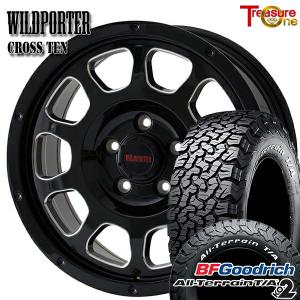 サマータイヤ ホイール4本セット 245/70R17インチ 5H114 ワイルドポーター クロステン BK/SM BF グッドリッチ オールテレーン T/A KO2 ホワイトレター｜treasure-one-company