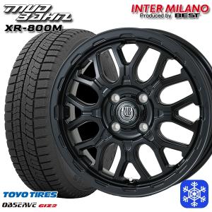 165/55R14インチ TOYO OBSERVE GIZ2 トーヨー オブザーブ ギズ2 4H100 スタッドレスタイヤホイール4本セット BEST MUD BAHN マッドバーン XR-800M MBK｜treasure-one-company