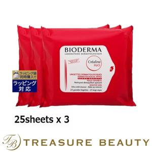 ビオデルマ クレアリヌ H2O クレンジングシート もっとお得な3個セット 25sheets x 3 (その他...｜treasurebeauty