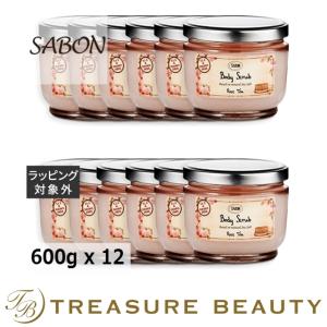 【送料無料】SABON サボン ボディスクラブ ローズティー 600g x 12【仕入れ】 (ボディスクラブ) まとめ買い｜treasurebeauty