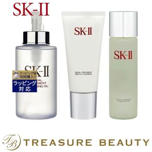 【送料無料】SK2 ピテラベーシックケア 3点セット/FTクレンジングオイル 250ml ＋ FTジェント...｜treasurebeauty