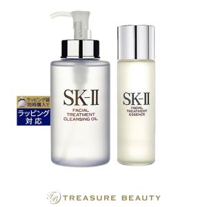 【並行輸入品】【送料無料】SK2 ピテラベーシックケア 2点セット/FT クレンジングオイル 250m...