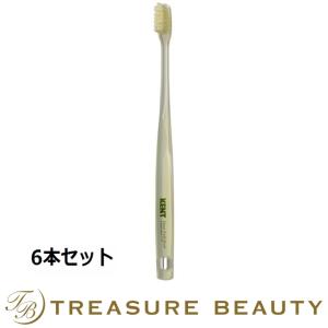 ケント 白馬毛歯ブラシ 超コンパクトヘッド・やわらかめ 6本セット (歯磨き粉)｜treasurebeauty