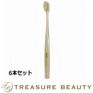 ケント 白馬毛歯ブラシ コンパクトヘッド・やわらかめ 6本セット (歯磨き粉)｜treasurebeauty