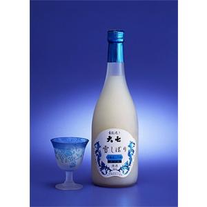 季節限定　大七　雪しぼり・本醸造にごり酒　720ml チルド便　瓶詰月2017.12.（送料変わります）｜treasureisland