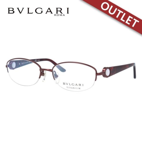 訳あり 店頭展示品/外箱なし ブルガリ メガネ フレーム ハーフリム 国内正規品 伊達メガネ 老眼鏡...