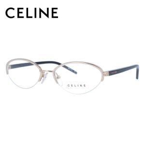 メガネ フレーム セリーヌ CELINE PCメガネ ブルーライトカット 老眼鏡 伊達 ブランド おしゃれ めがね VC1252M 52 0300 ハーフリム プレゼント ギフト｜トレジャーランド