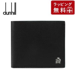 ダンヒル 財布 二つ折り メンズ 男性 折財布 折り財布 ブラック メンズ 男性 dunhill L2AE32A ENGINE TURN プレゼント ギフト ラッピング無料｜treasureland