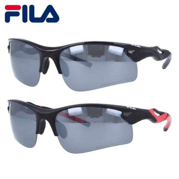 フィラ 偏光 サングラス 替えレンズ付き ミラーレンズ アジアンフィット FILA FLS 100 ...