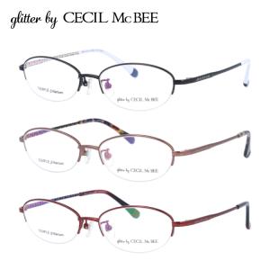 メガネ フレーム グリッターバイセシルマクビー glitterbyCECILMcBEE PCメガネ ブルーライトカット 老眼鏡 伊達 ブランド おしゃれ めがね GCF 3508 51｜treasureland