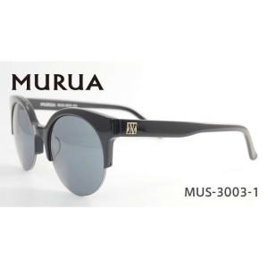 ムルーア サングラス MURUA 黒 べっ甲 白 ラウンド ハーフリム MUS-3003-1/MUS-3003-2/MUS-3003-3/MUS-3003-4 紫外線 UV レディース 女性 プレゼント ギフト｜treasureland