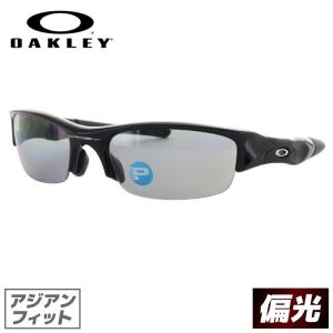 オークリー サングラス OAKLEY 12-900J Jet Black/Light Grey Polarized フラックジャケット 偏光レンズ アジアンフィット メンズ レディース スポーツ