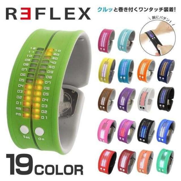 リフレックス 腕時計 REFLEX PD0019 LED デジタル ウォッチ Digital Wat...