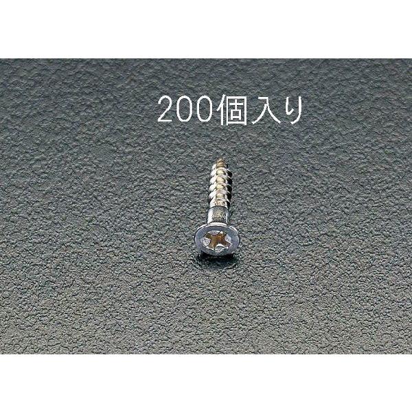 エスコ　EA949EA-31 4.1x 20mm 皿頭木ねじ(ステンレス製/200本)