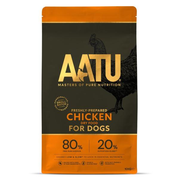 AATU アートゥー チキン ドライ ドッグフード 全犬種 成犬用 10kg