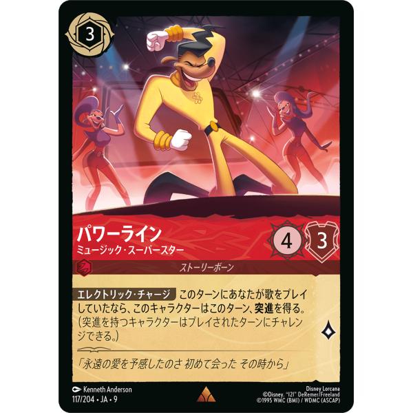 パワーライン ミュージック・スーパースター レア 117/204・JA・9 ロルカナ