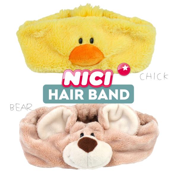 NICI（ニキ）ヘアバンド / Hair Band　ベア　ヒヨコ（アニマル/動物/かわいい/もこもこ...