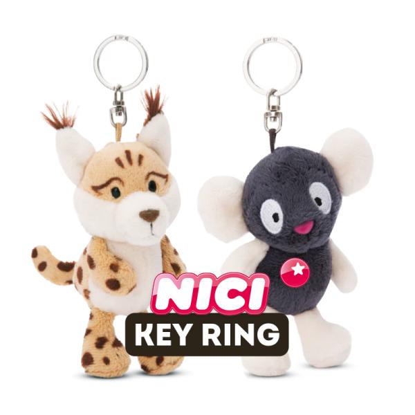 NICI（ニキ）キーリング / Key Ring ワイルドフレンズ2024（オオヤマネコ ライカ/キ...