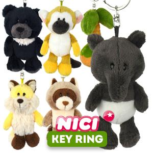 NICI（ニキ）キーリング / Key Ring（アニマル/動物/かわいい/キーホルダー/ビーンバッグ/ギフト/プレゼント）｜tree-frogs